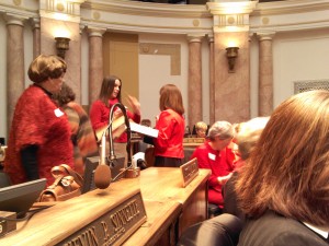 Mary Lou Blount and Rep. Alecia Webb-Edgington