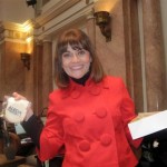 Rep. Alecia Webb-Edgington with her cookie gift for all KFRW members at Legislative Day
