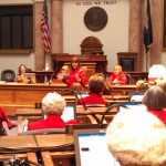 Alecia speaking to the group
