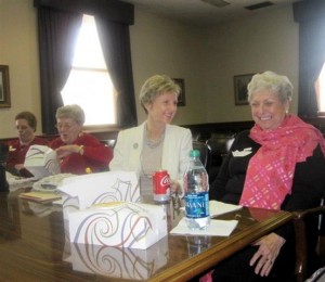 Sen. Katie Stine & Eileen Wendt-Moser at lunch