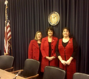 KCRWC Pres. Kim Kraft, Sen. Alice Forgy Kerr and Lynn Berk