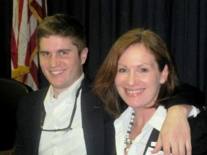 Kim and Christian Moser (he is an intern for Rep. Santoro)