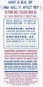 2018 October Mtg. info